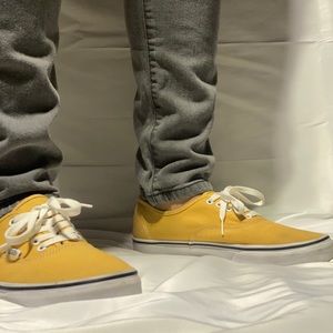 Yellow authentic vans size 10.5 mens